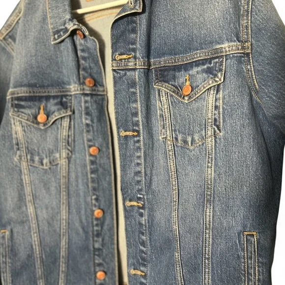 PINK Victoria's Secret Oversized Jean Jacket Sz. M - Picture 6 of 10